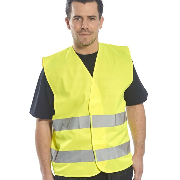 Hi-vis two-band vest (C474) Thumbnail