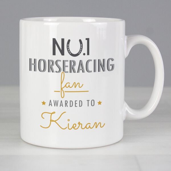 Personalised No.1 Horseracing Fan Mug Thumbnail