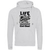 Cross neck hoodie Thumbnail